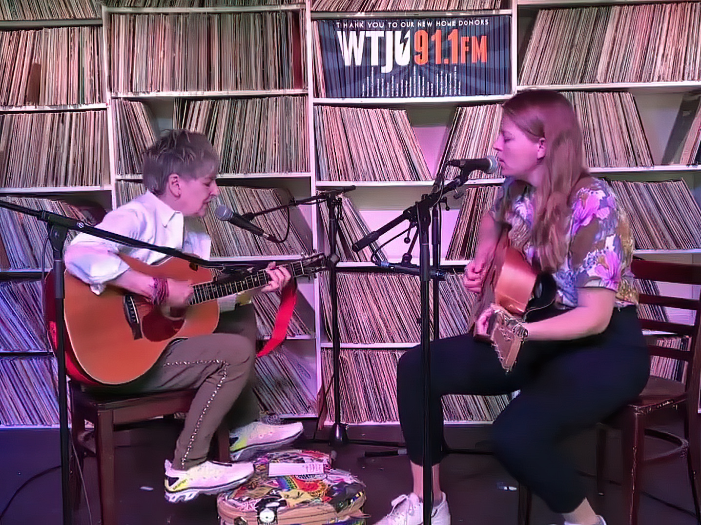Sonia and Hanne Kah at The Stage - WTJU 91.1 FM - Vimarsana News