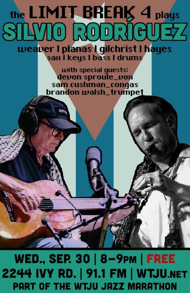 Poster for the September 30 Jazz Marathon concert